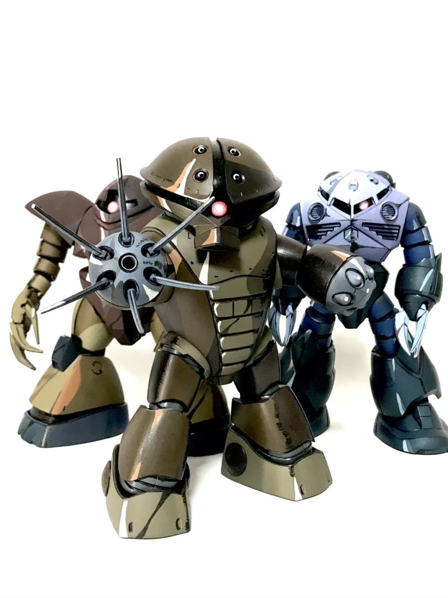 ジオン水泳部 HG アッガイ ゴッグ ズゴック 1/144 イラスト風 ジオン水泳部 HG アッガイ ゴッグ ズゴック 1/144 イラスト風