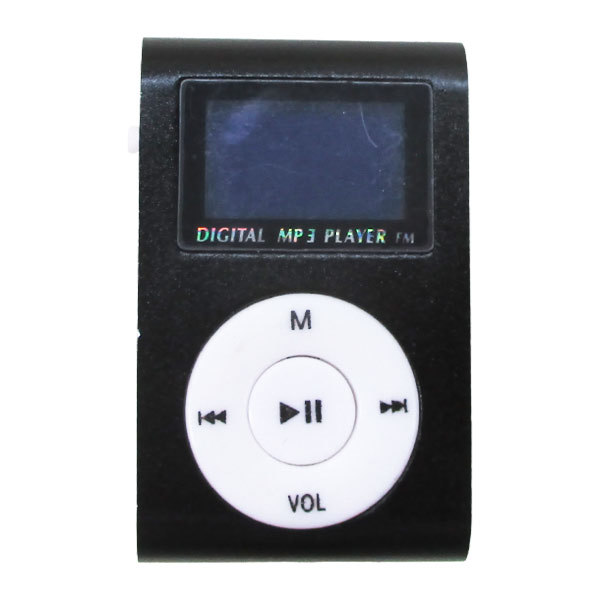 MP3プレーヤー アルミ LCDスクリーン付き クリップ microSD式 MP3プレイヤー ブラックｘ１台*送料無料定形外_画像7