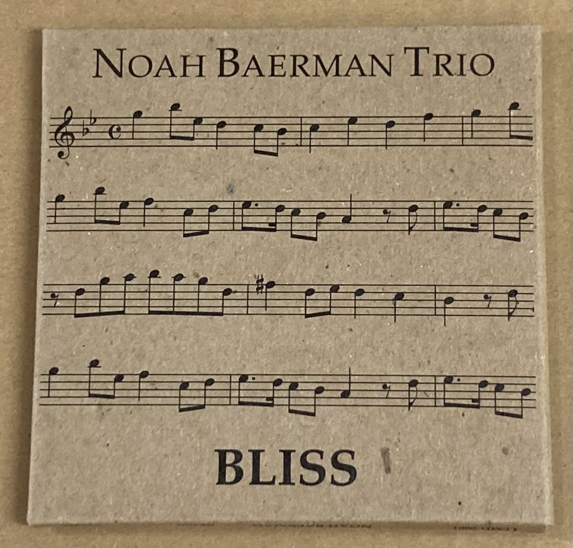 【CD】NOAH BAERMAN／BLISS《輸入盤》《CD-R》ノア ベアマン《2008年 ピアノトリオ》_画像1