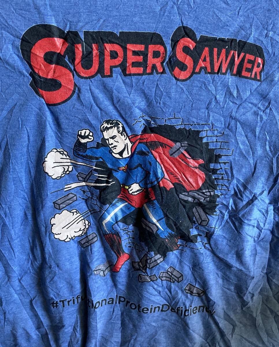 送料無料♪[SUPER MAN スーパーマン]Tシャツ ゆったり着れるXLサイズ 