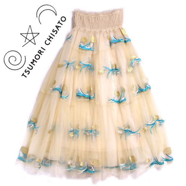 新品 TSUMORI CHISATO コイン&フリルチュール スカート 定価160,000円