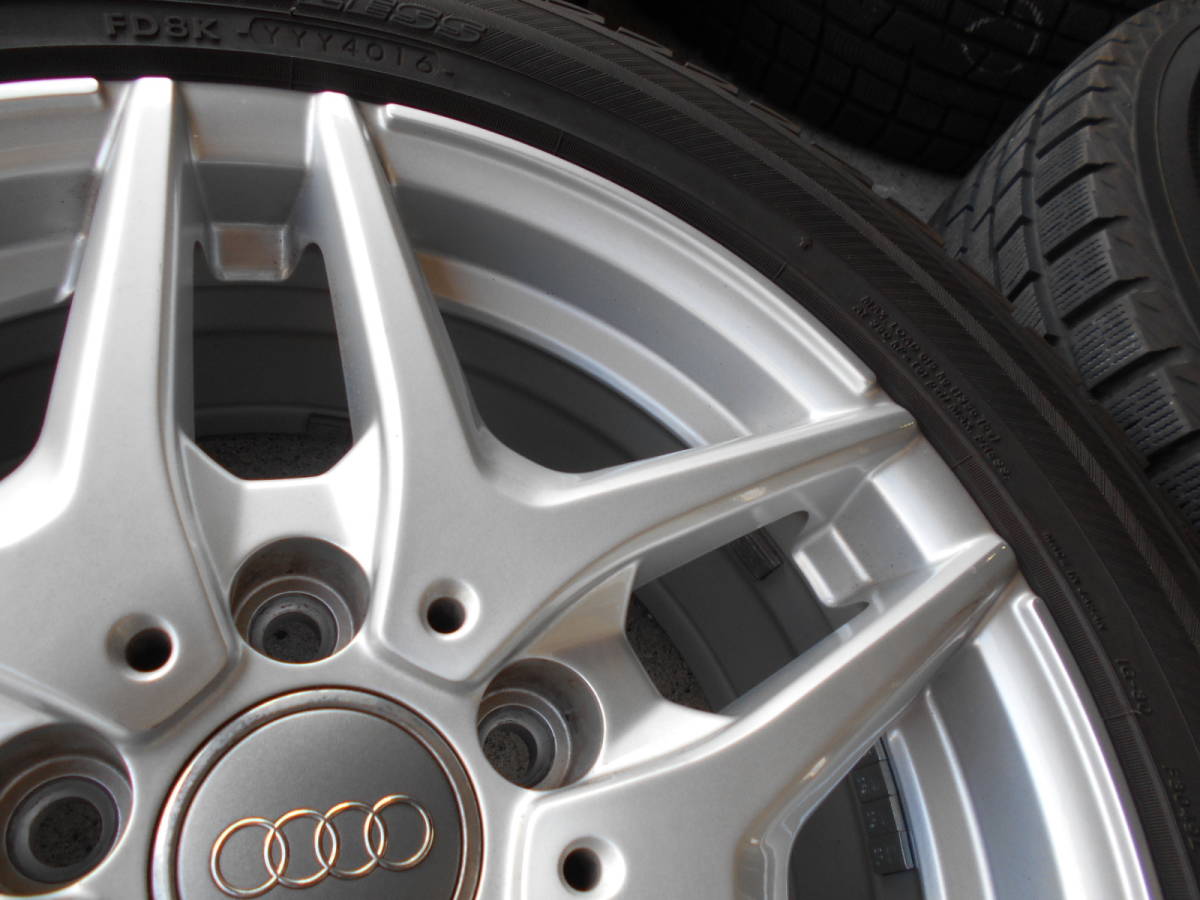 ★☆【Ｔ-996】 AUDI/ A3 (8VC) 用　社外アルミ スタッドレスset 中古205/55☆★_画像4