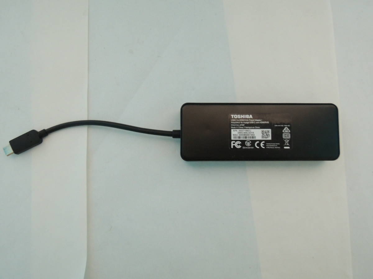 TOSHIBA MODEL:PA5272U-2PRP ポート拡張アダプタ USB Type-C USB Type-Cアダプター 対応ポート】HDMI,USB3.0,RGB,有線LAN MACに使用可#1_TOSHIBA MODEL:PA5272U-2PRP
