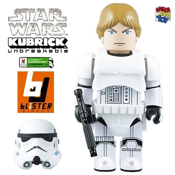 新品 送込★ブリスター限定 スターウォーズ キューブリック★ルーク★ストームトルーパー 400% STAR WARS KUBRIC LUKE STORMTROOPER