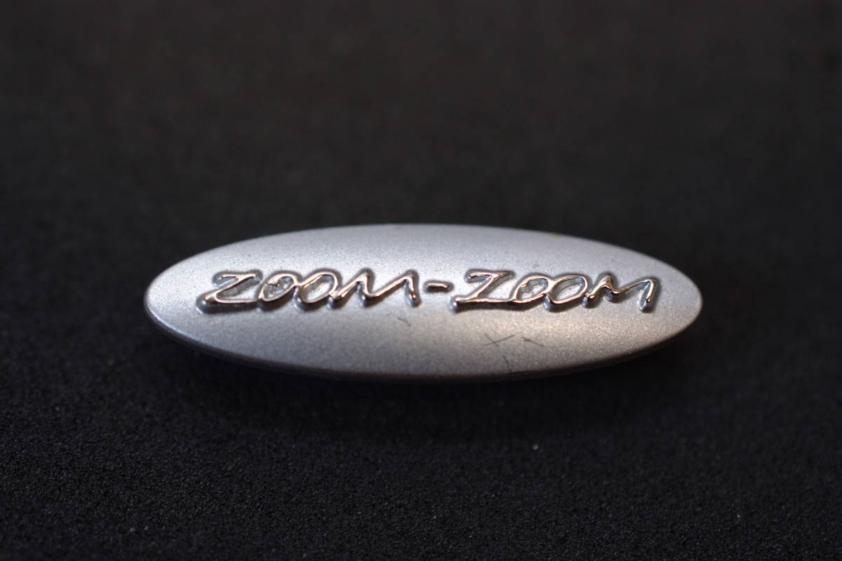 □ MAZDA マツダ ピンバッジ zoom-zoom 30mm デミオ アクセラ アテンザ rcitys CX-8 CX-5 CX-3ロードスター RX-8 RX-7 FD3S_W=30mm
