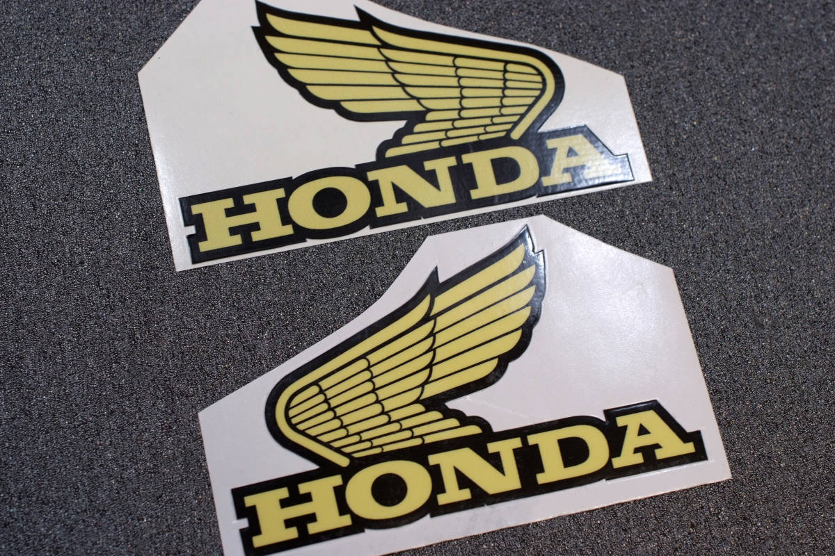 ◎ HONDA ユーロステッカー ウイング(大) 左右2枚セット 高耐久樹脂フィルム製 W90×H55 rcitys moto Gold Wing CBR モンキー_画像2