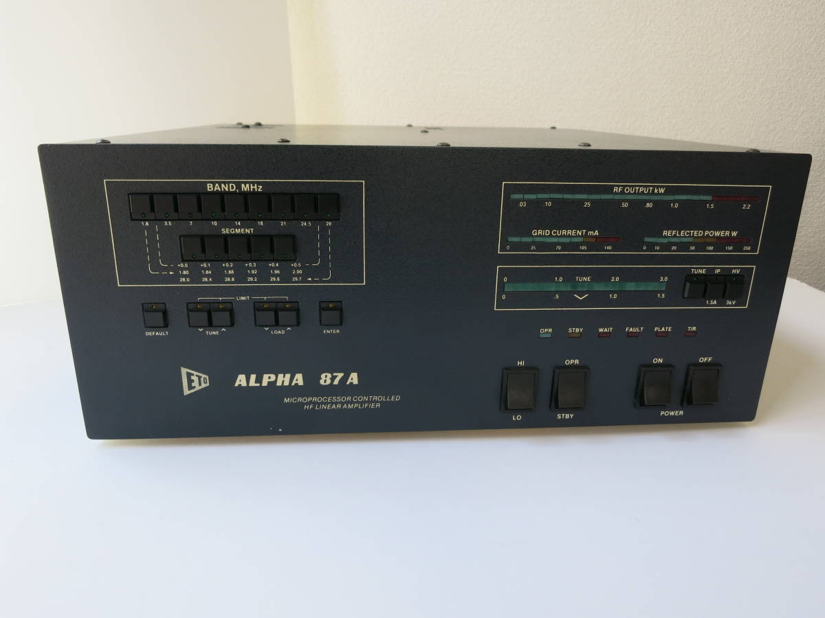 Yahoo!オークション - リニアアンプAlpha87A ほぼ未使用 Yahoo!オークション - リニアアンプAlpha87A ほぼ未使用
