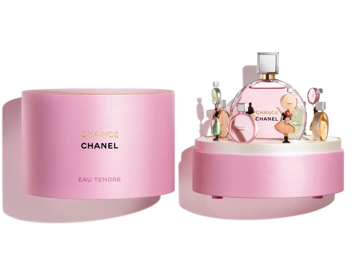 美品 CHANEL シャネル カシミヤ 香水瓶 パフューム ワンピース フリル-