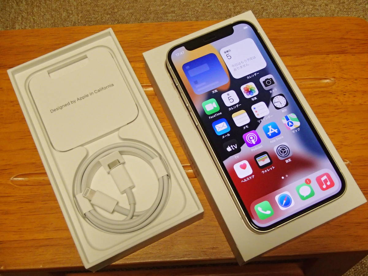 美品☆SIMフリー☆国内版 iPhone 12 mini 256GB Whiteホワイト白☆一括