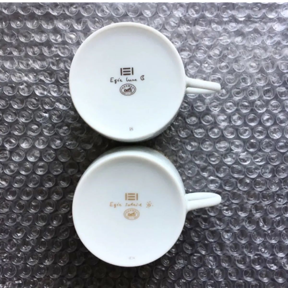 エルメス ティーカップ&ソーサー ゴールド シルバーエーゲ エルメス ティーカップ&ソーサー ゴールド シルバーエーゲ