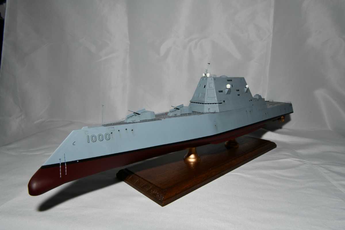 1/350 完成品 アメリカ 海軍 ズムウォルト級 ミサイル駆逐艦 ズムウォルト DDG1000 ZUMWALT 精密模型