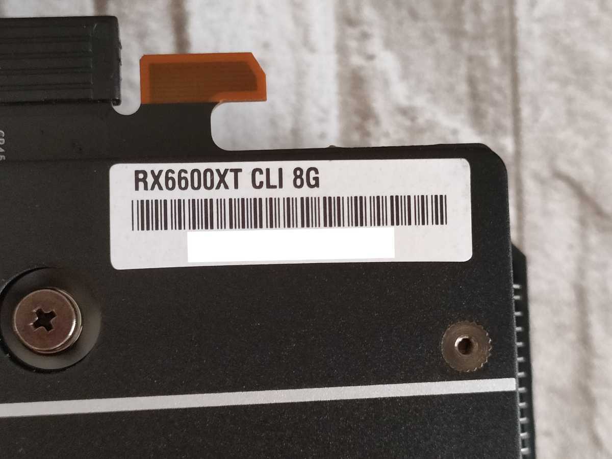AMD ASRock RADEON RX6600XT 8GB CHALLENGER ITX グラフィックボード_画像8