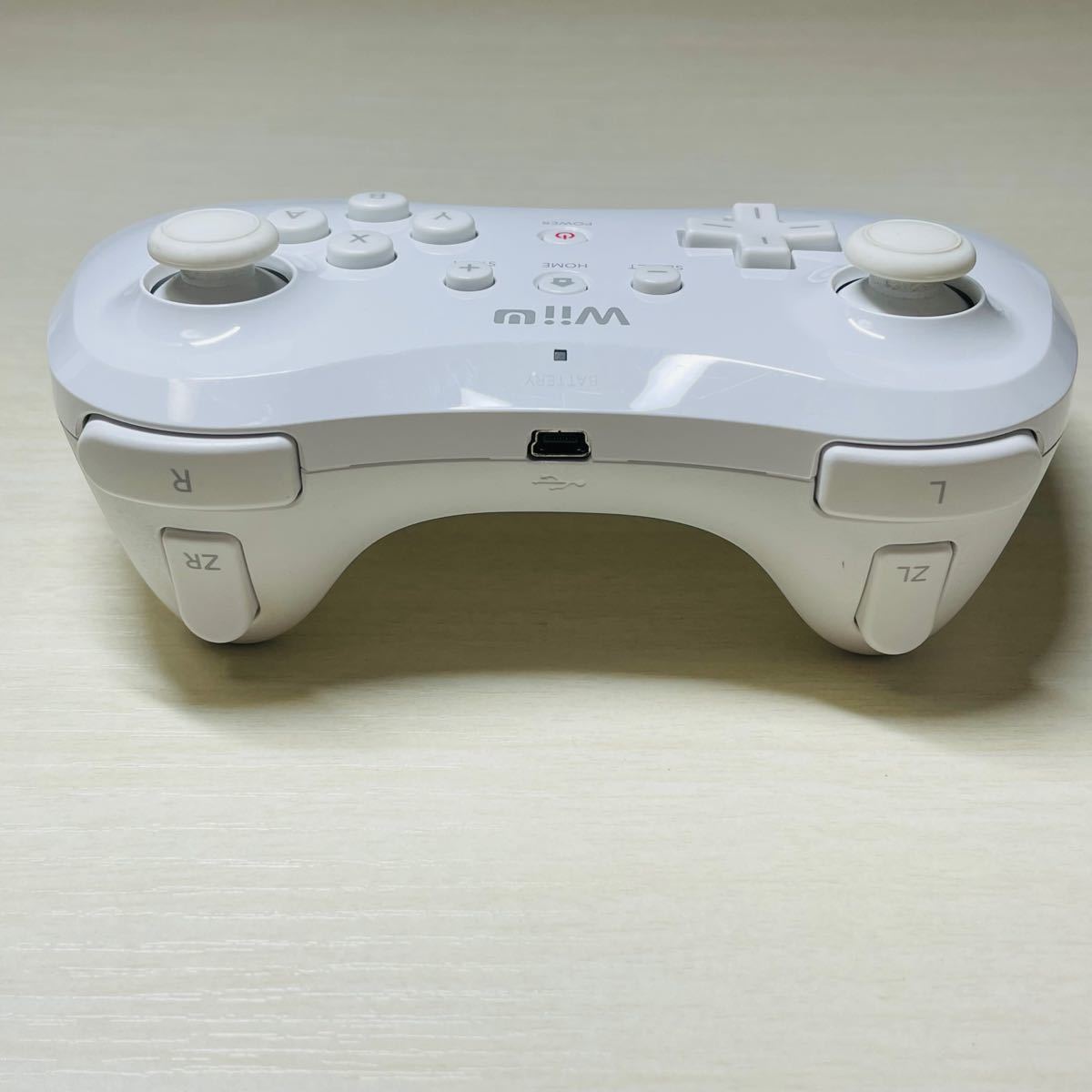 【動作確認済】WiiU PROコントローラー プロコン 純正品 白