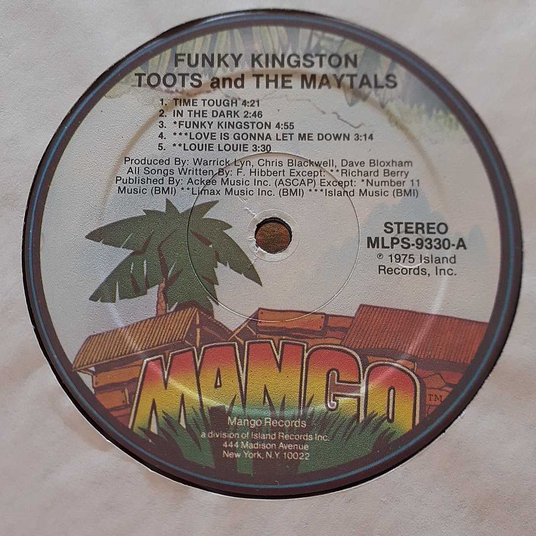 TOOTS & THE MAYTALS / FUNKY KINGSTON /LP/MANGO/MLPS-9330_画像3