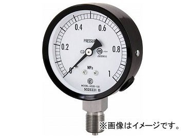 長野 普通形圧力計（A枠立形・φ75・G3/8B・0.0～4.00Mpa） AC20-133