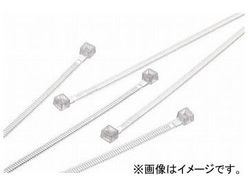 SapiSelco 「セルフィット」 ケーブルタイ 4.5mm×380mm 耐薬品性タイプ SEL.P2.427R(7671610) 入数：1袋(100本)_画像1