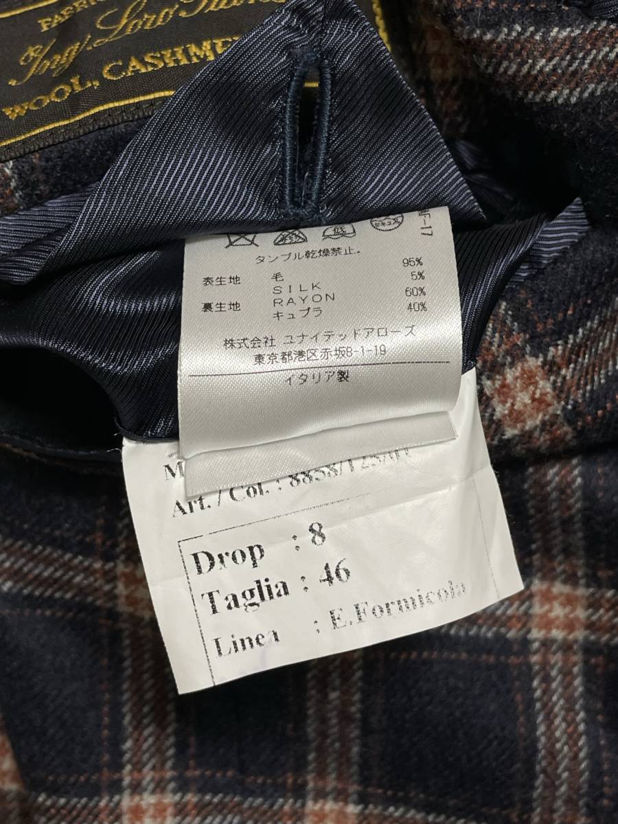 Errico Formicola Napoli エッリコ フォルミコラ カシミヤ混 ネイビー