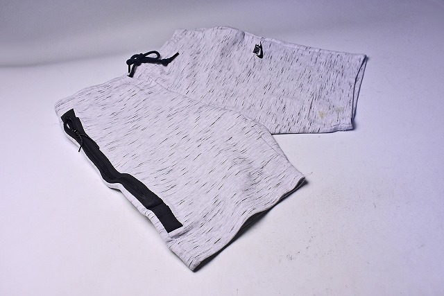 NIKE ナイキ ★ テックフリース ショーツ ★ TECH FLEECE SHORT ★ 霜降りグレー サイズ M ラインはブラック スポーツウエア ★ 628985-051_画像5