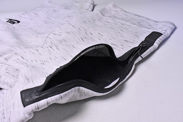 NIKE ナイキ ★ テックフリース ショーツ ★ TECH FLEECE SHORT ★ 霜降りグレー サイズ M ラインはブラック スポーツウエア ★ 628985-051_画像6