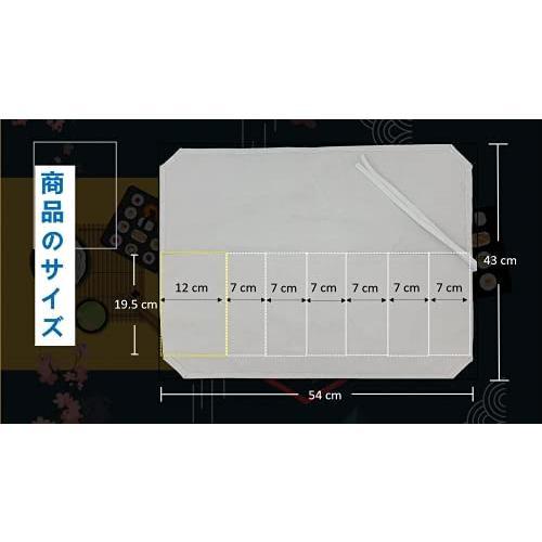 包丁ケース 帆布製 包丁ケース 布巻き 包丁巻き 収納でき 帆布ナイフポケット ハンドストラップ付き 持ち運び 吊るすことができます グレー_画像5