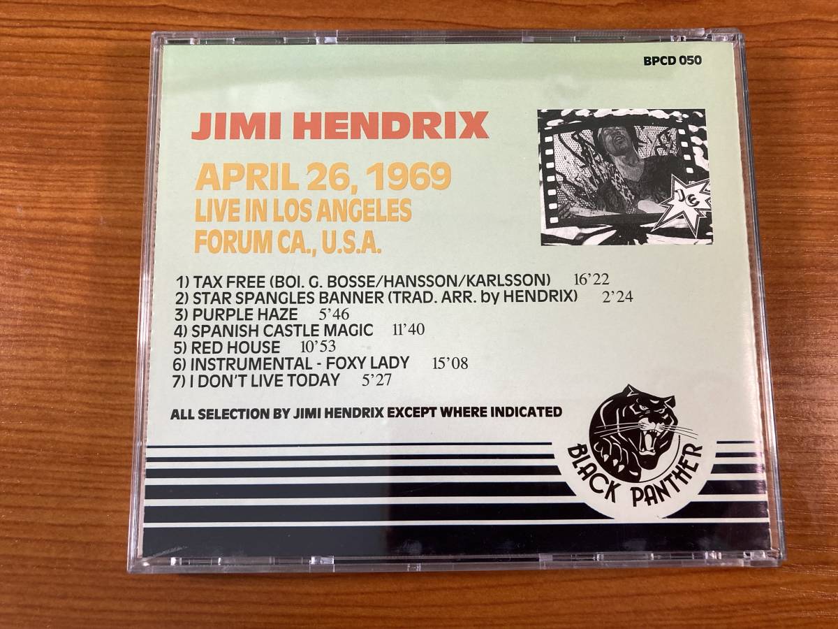 【1】M1295◆Jimi Hendrix／Live In Los Angeles Forum CA.◆ジミ・ヘンドリックス◆BPCD 050◆何枚でも同梱可能!_画像2
