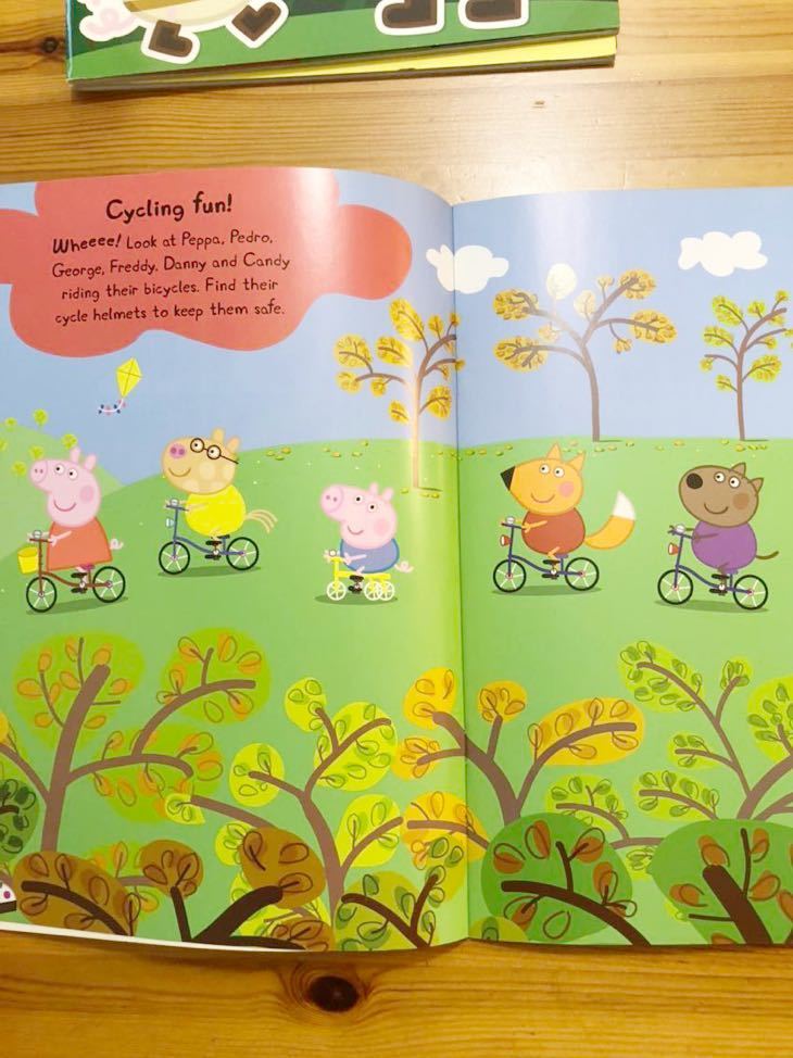 【送料無料】ペッパピッグ Peppa Pig 英語絵本 3冊セット シール絵本 アクティビティ 英語教材 英語教育 英語 幼児 子ども 訳あり
