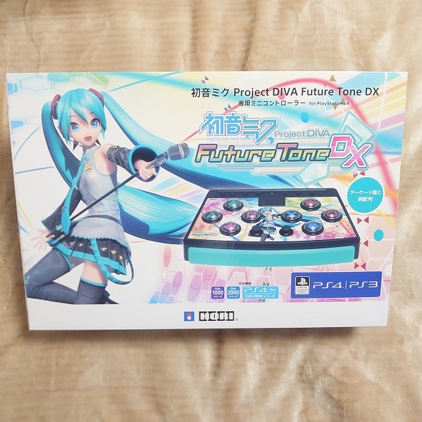 新品未開封 初音ミク Project DIVA Future Tone DX 専用ミニコントローラー for play station4 ホリ HORI アケコン Hatsune Miku_画像2