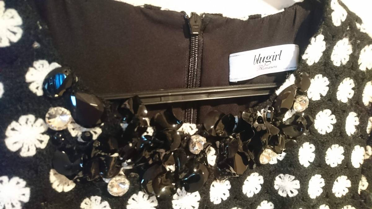 新品・未使用】blugirl フラワービジュースカラップワンピース