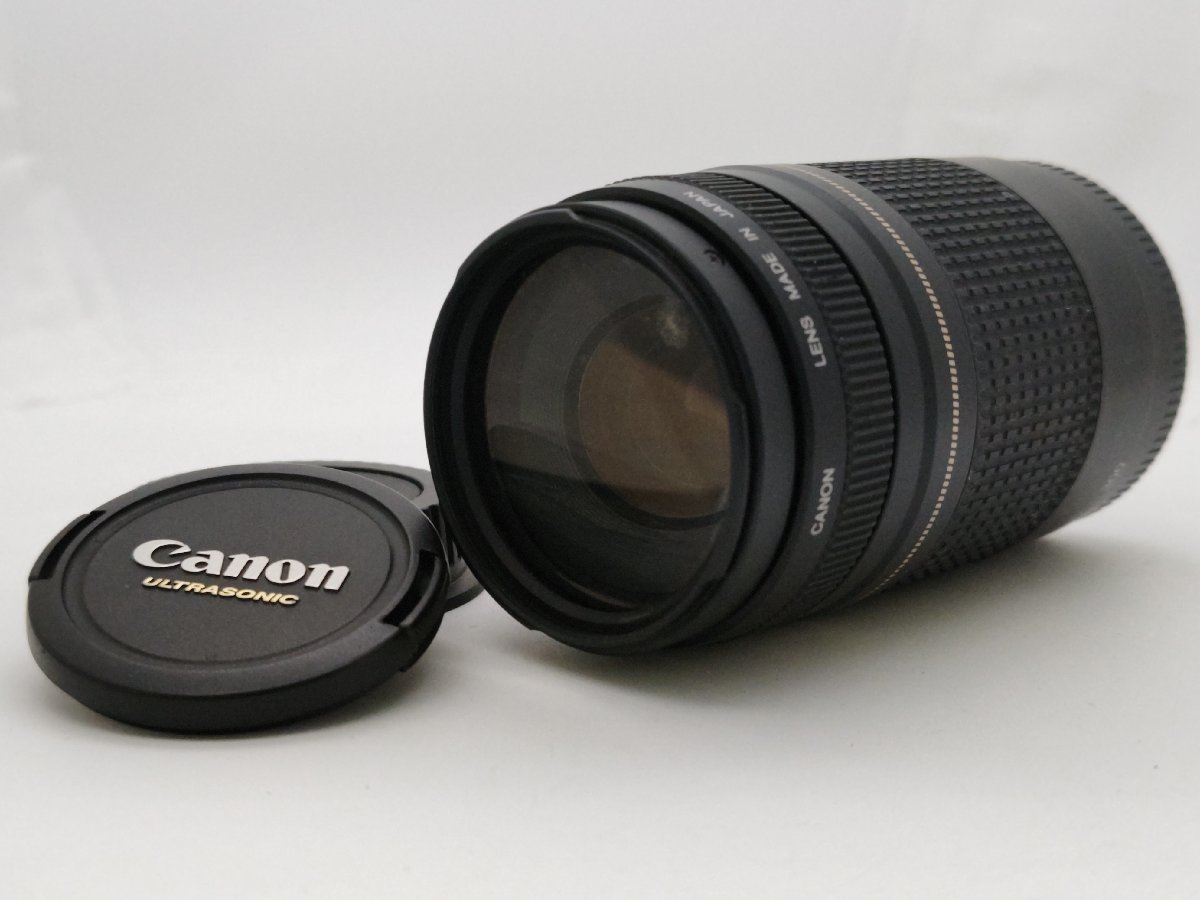 中古】Canon EF 75-300ｍｍ F4-5.6 Ⅱ USM キャノン キャップ前後付