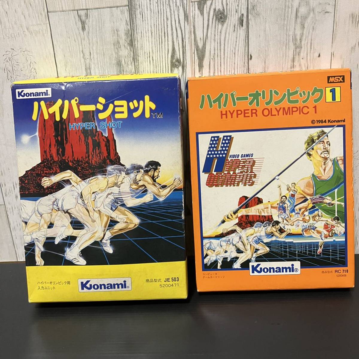 レア◆超美品◆ゲームソフト◆MSX◆コナミ◆ハイパーオリンピック　1◆ハイパーショット◆ROMカートリッジ◆昭和レトロ◆ゲーム◆_画像1