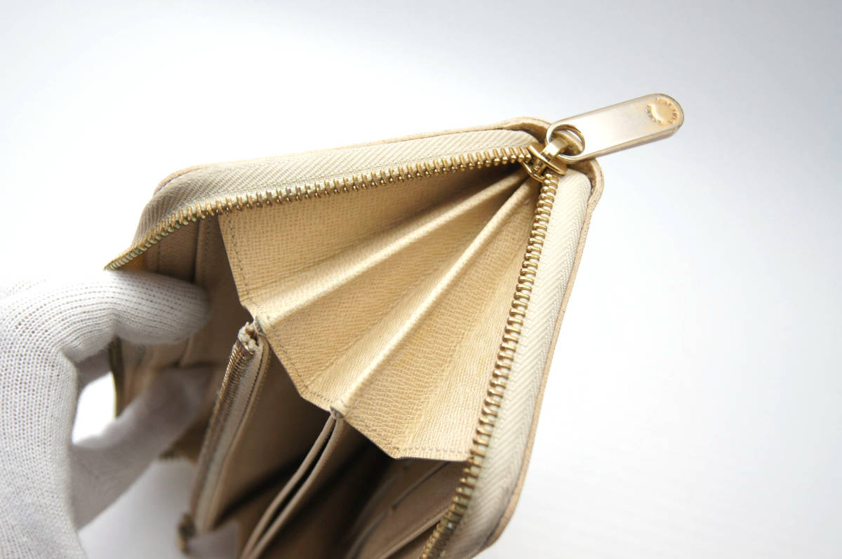 1円 美品 LOUIS VUITTON ルイ ヴィトン ダミエ アズール ジッピー