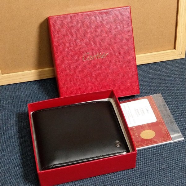 未使用品】Cartier カルティエ 二つ 折り 財布 折りたたみ ウォレット