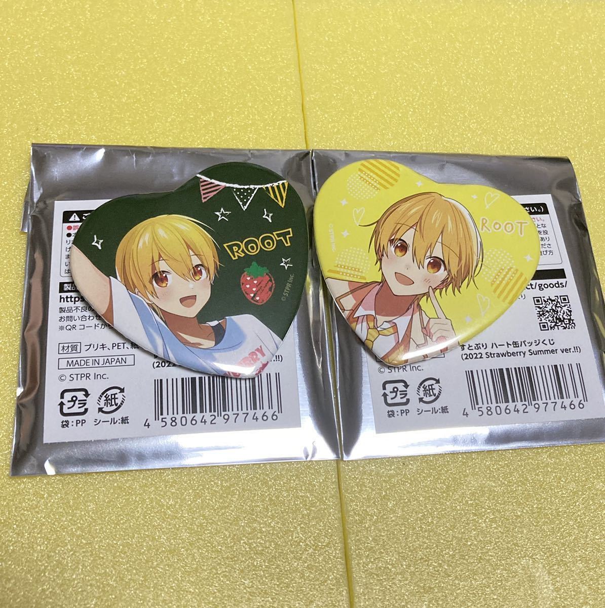 すとぷり るぅとくん 苺文化祭 缶バッジ - アニメグッズ