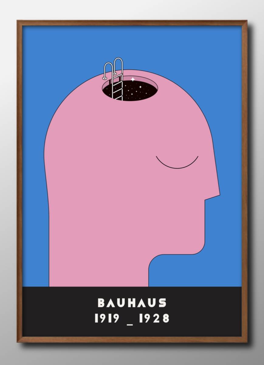 10482■送料無料!!A3ポスター『バウハウス BAUHAUS』北欧/韓国/絵画/イラスト/マット_画像1