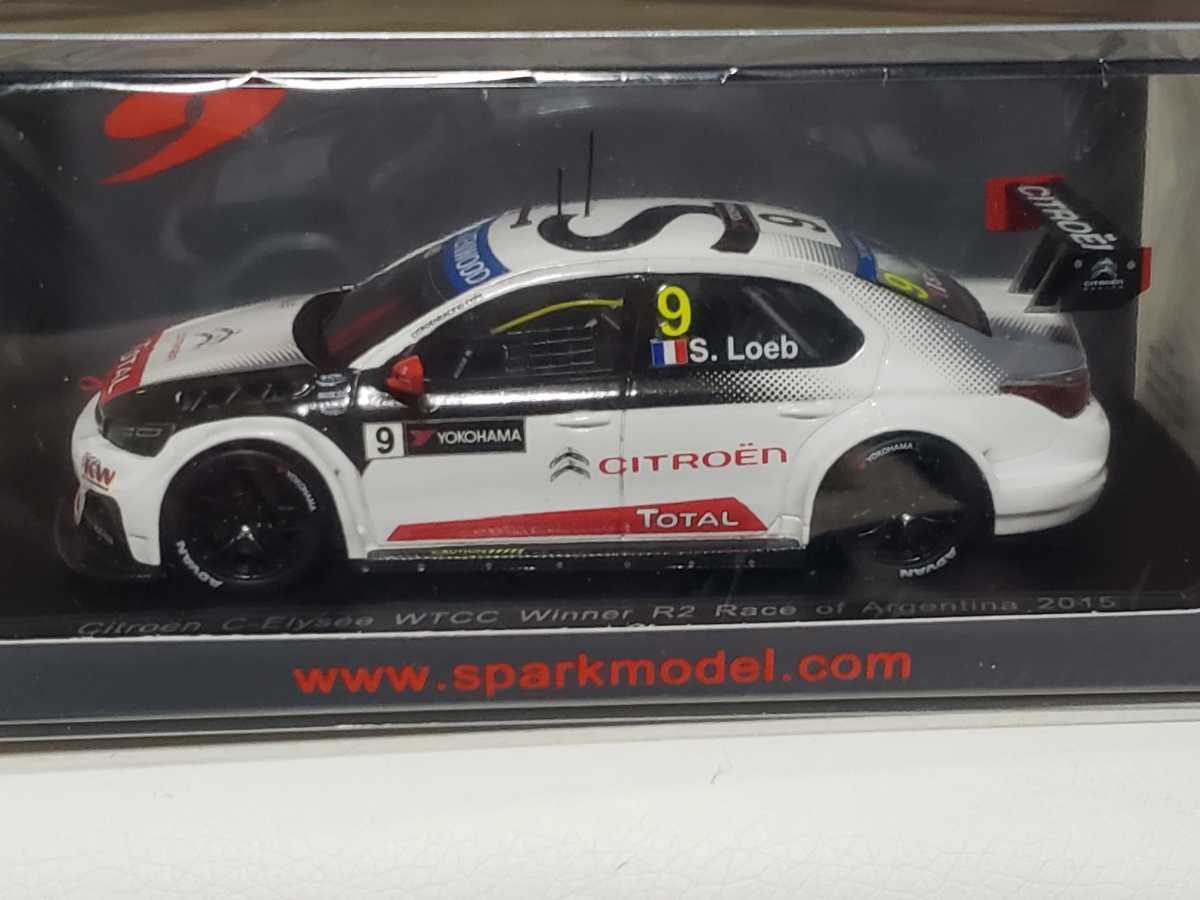 新品 1/43 スパーク SPARK Citroen C-Elysee WTCC Winner R2 Race of