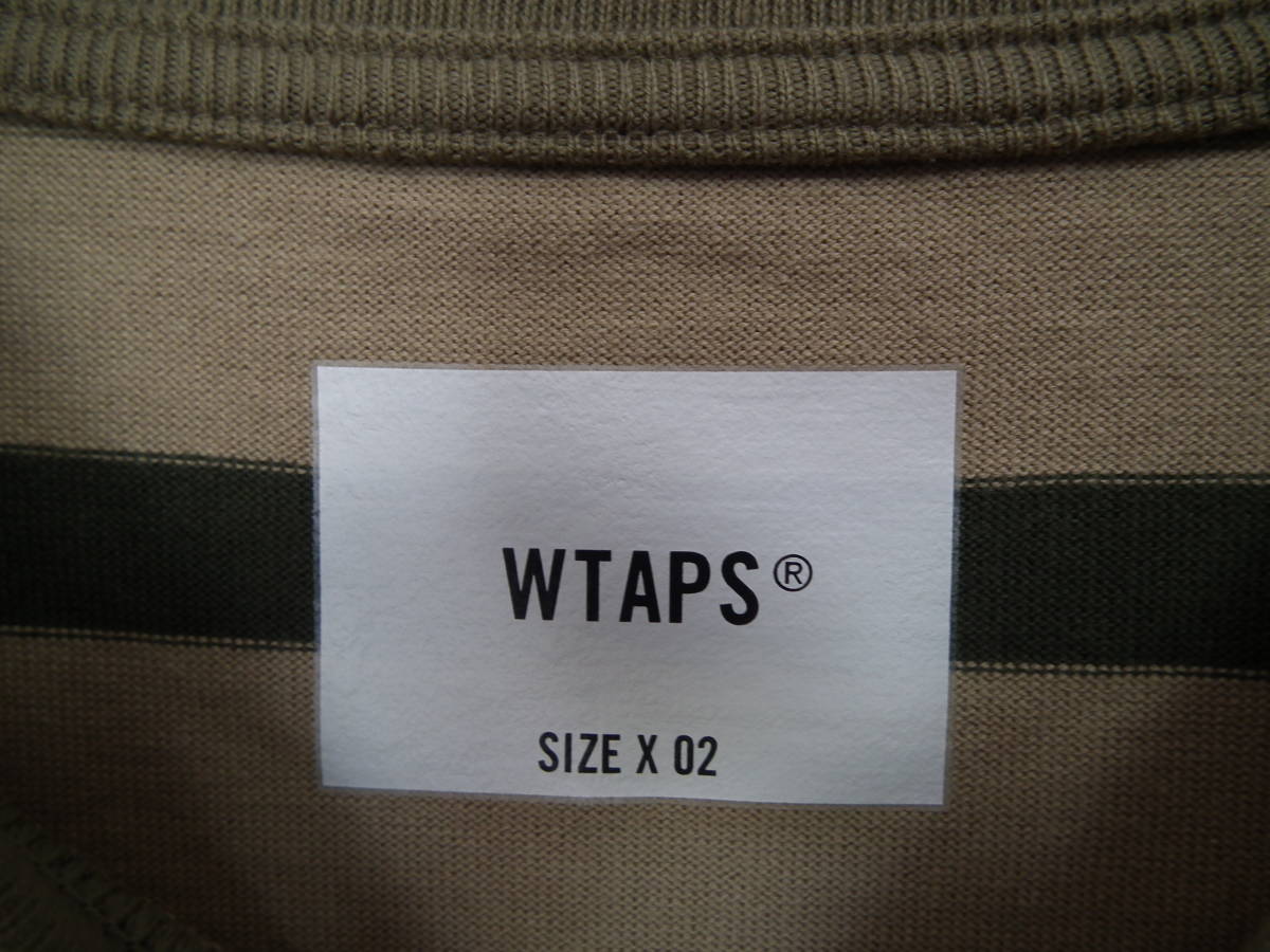 22SS WTAPS JAM 01 Mサイズ ダブルタップス Tシャツ ボーダー_画像2