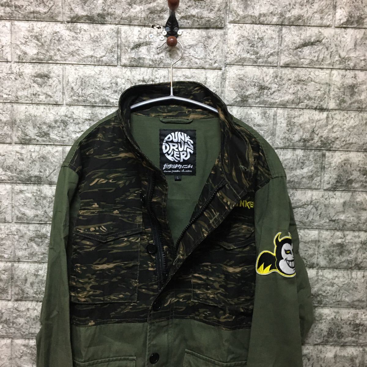 美品 PUNK DRUNKERS パンクドランカーズ ミリタリー ジャケット M65 タイガーカモ M64 M65 迷彩 US Army_画像7