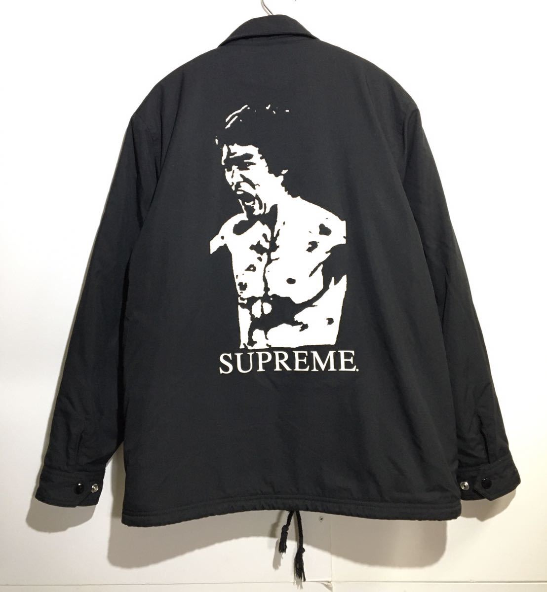 9-34 Supreme 13AW Bruce Lee Coaches Jacket ブルースリー コーチジャケット ブラック 黒 シュプリーム_画像1