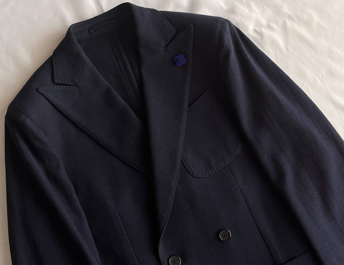 LARDINI ラルディーニ サイズ 44 テーラードジャケット ネイビー系 ...
