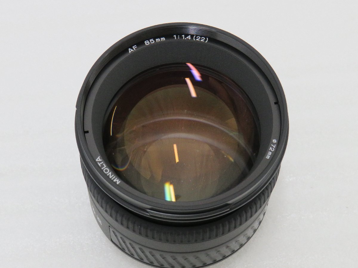 60☆MINOLTA ミノルタ AF 85mm 1:1.4(22) レンズ☆0809-172