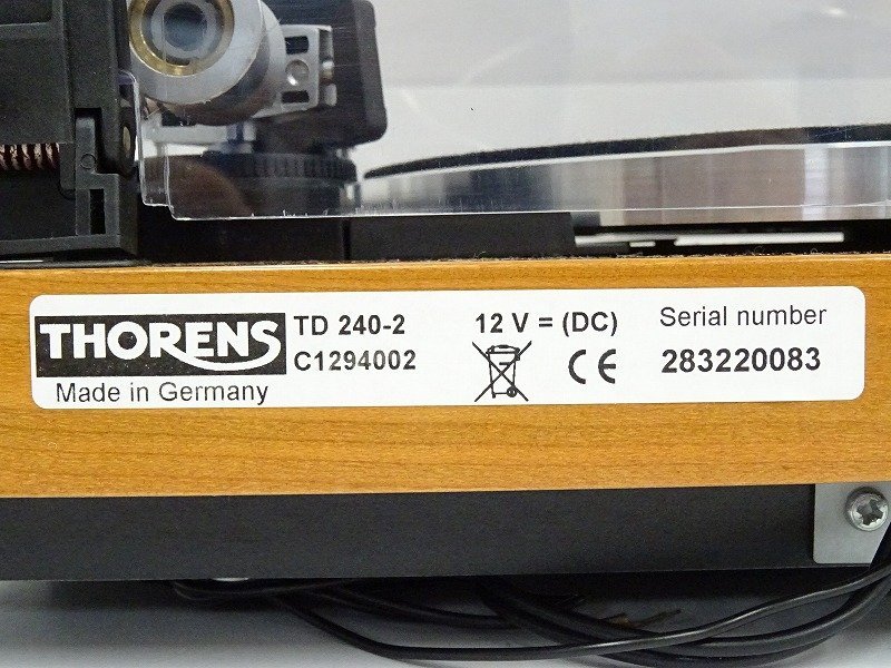 ■□THORENS TD240-2 レコードプレーヤー トーレンス 元箱付□■012710001m□■_画像5