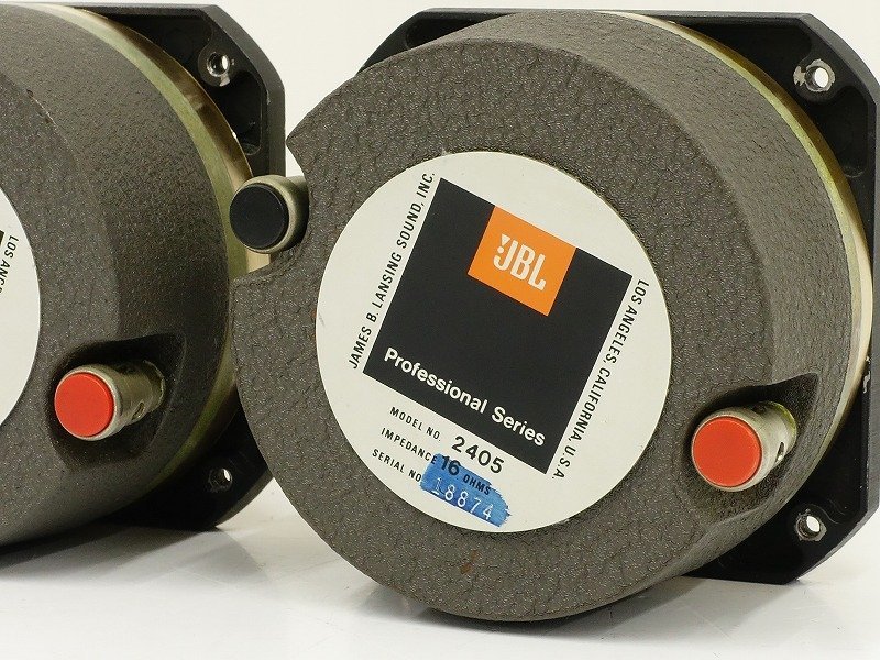 □□JBL 2405 16Ω ツイーターペア 砲金製ホーン/FOSTEX AT-50H □□JBL 2405 16Ω ツイーターペア 砲金製ホーン/FOSTEX AT-50H