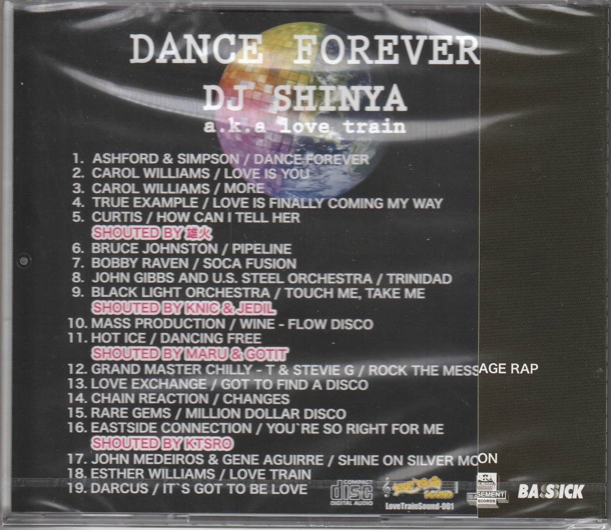 新古CD■SOUL/FUNK■MIX CD／DJ SHINYA aka LOVE TRAIN／Dance Forever■DJ KIYO, DJ KOCO, MURO, DEV LARGE, DJ DENKA, RYUHEI THE MAN_画像2