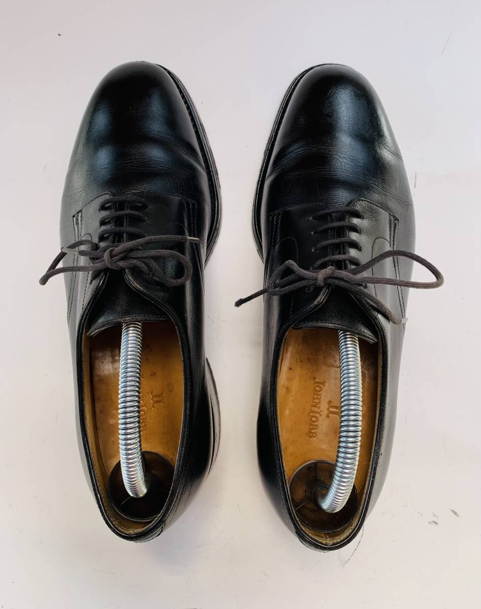 革靴の王様 John Lobb Plain Toe Blucher Black UK7E★ジョンロブ プレイントー ブルーチャー★カラーブラックサイズUK6 シューキーパー付_画像2