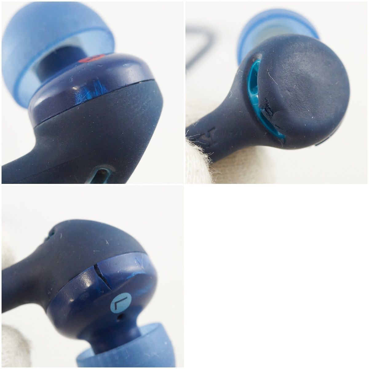 X3718 SONY WI-XB400 ワイヤレスイヤホン USED品 Bluetooth 重低音 マイク 軽量 ネックバンド ブルー 完動品 1円〜 S_画像7