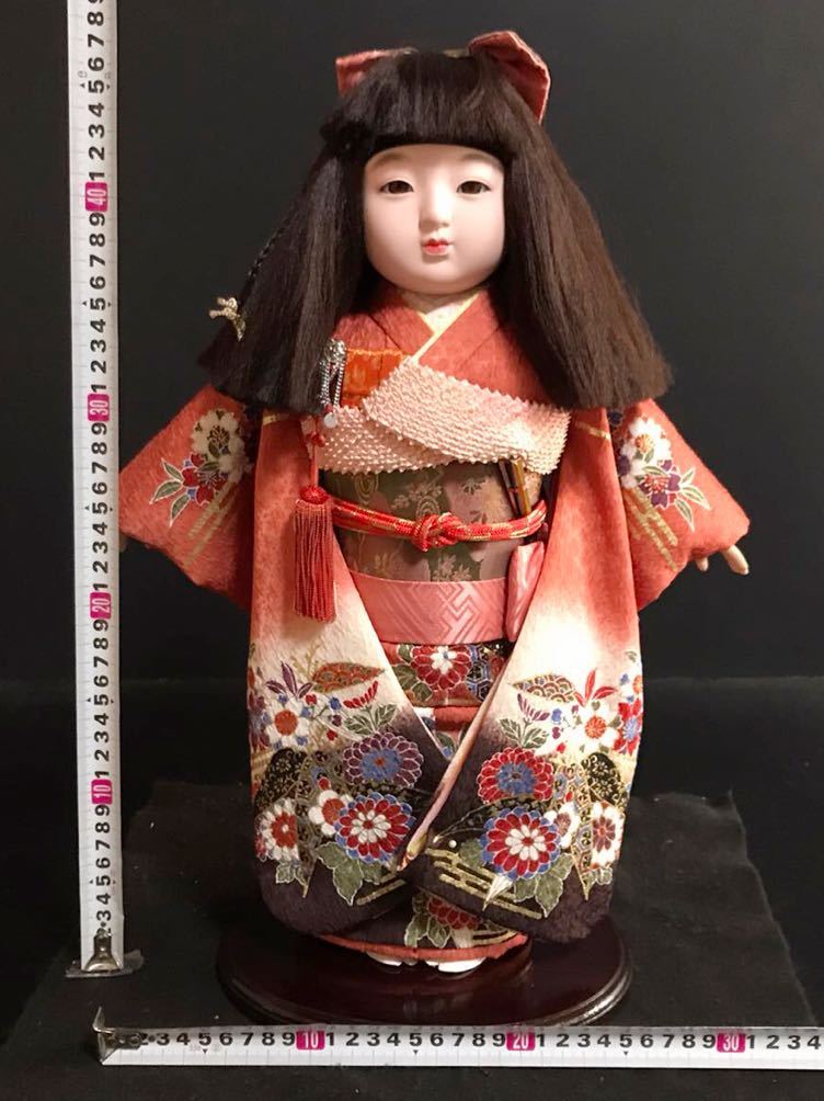 Yahoo!オークション - [DM062] 市松人形 女の子 高さ約48cm 日本人形