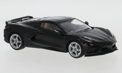 1/43 シボレー シヴォレー コルベット スティングレイ 黒 ブラック IXO Chevrolet Corvette C8 Stingray black 2020 1:43 梱包サイズ60_画像1