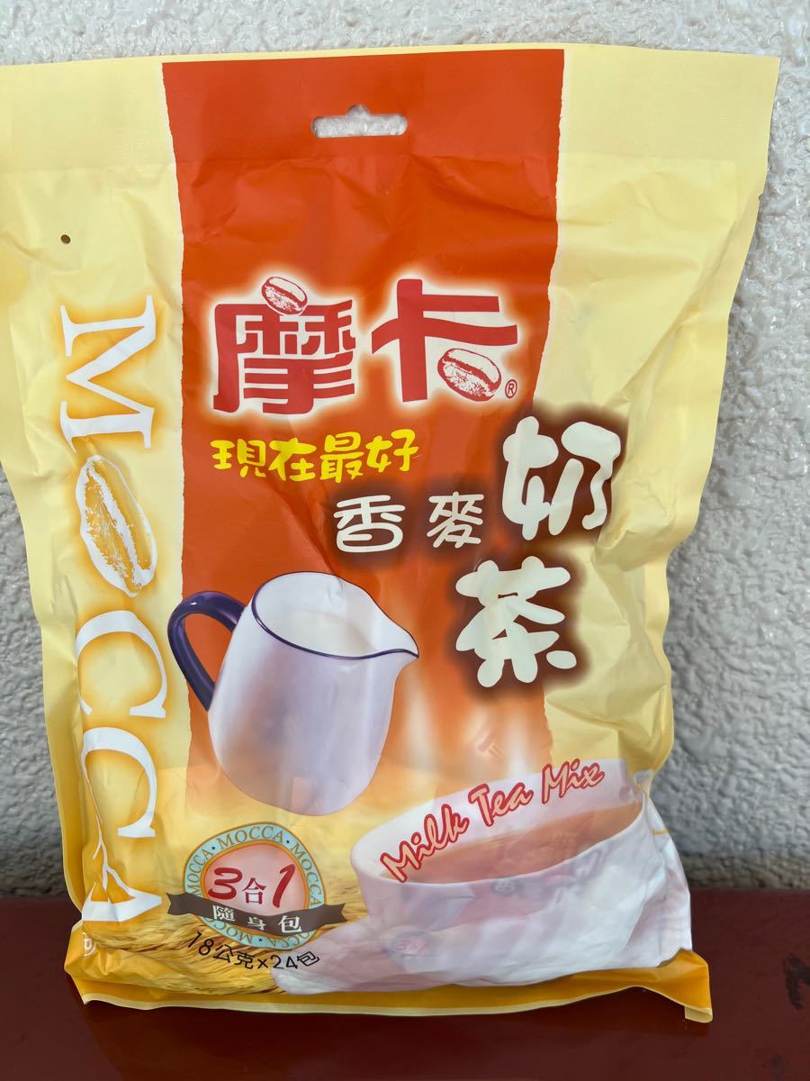 【超オススメ】台湾☆Moca 現在最好 香麦ミルクティー 大容量24袋 Milk Tea Barley Flavor