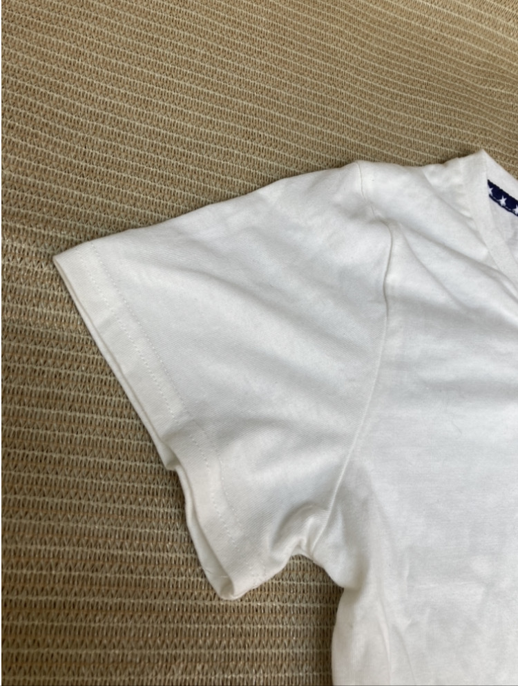  T-shirt / America pocket pattern V neck white white .. white /INGNI wing / short sleeves lucky bag spring summer autumn M brand 