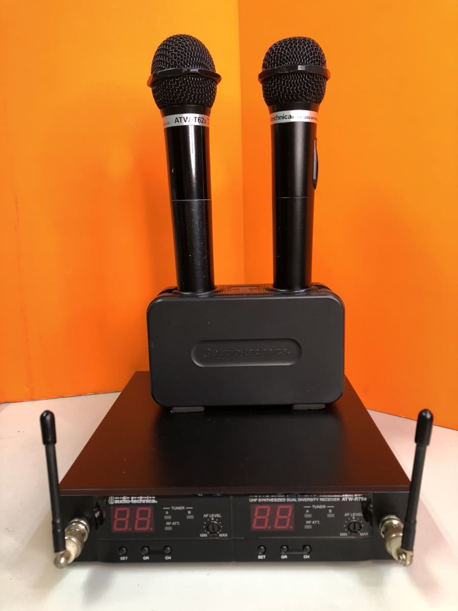 オーディオ機器 その他 UHFワイヤレスマイク ATW-T62a IS-70B ATW-R75a セット geniwal.be